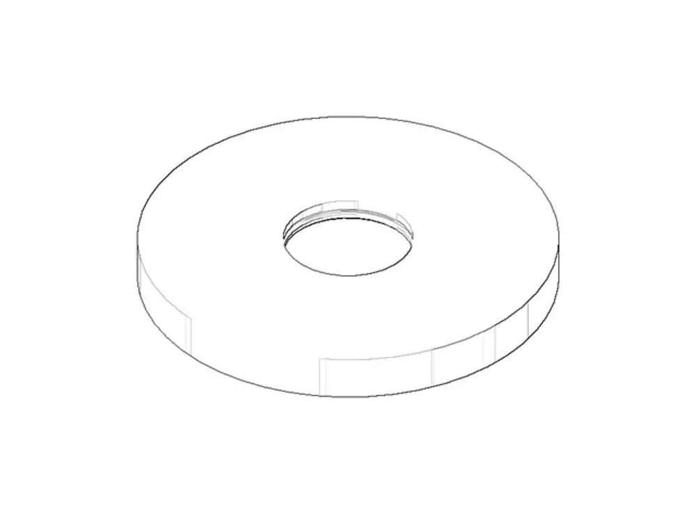 DORNBRACHT Rosette ERSATZTEILE 092789104 D. 85 x 9,2 mm Chrom, 092789104-00 Galeriebild 1